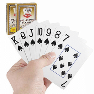 jeu de cartes avec des gros caractères - cadeau pour une personne âgée