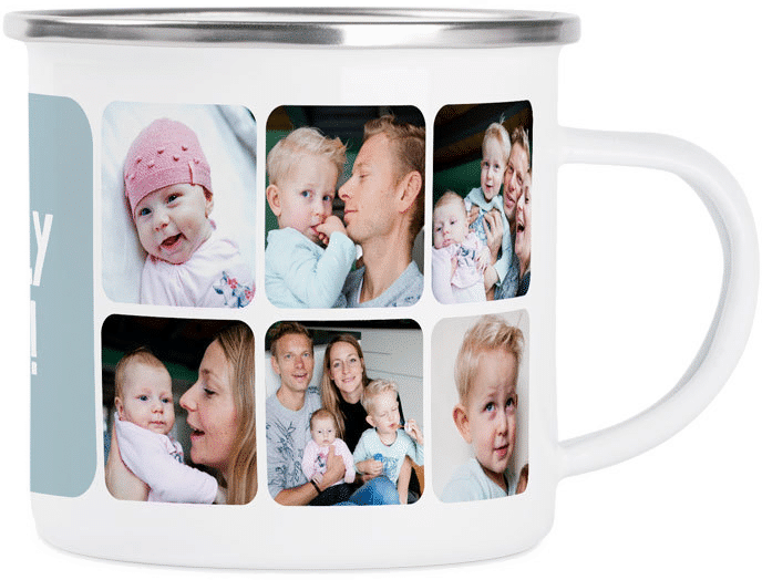 mug en émail - Tasse personnalisée avec photo