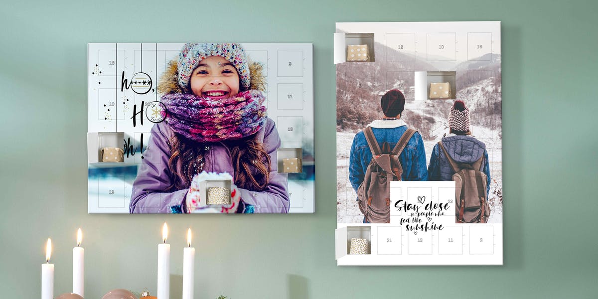 Calendrier de l'Avent - Chocolat & photo calendrier de l'Avent avec chocolat - cadeau pour grand-mère