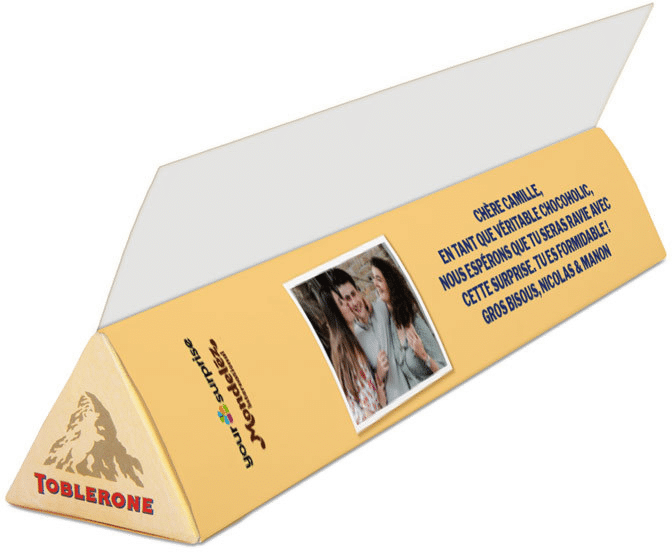 Chocolat personnalisé - cadeau de Noël pour une femme