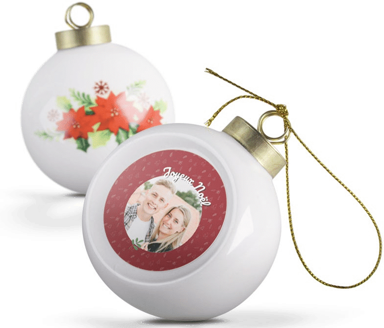 Boules de Noël - Céramique boules de Noël avec photo - céramique - cadeau mamie