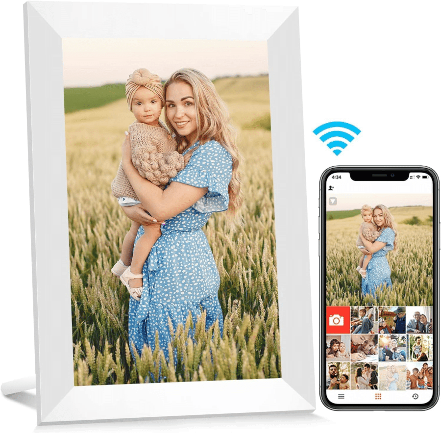 cadre photo numérique wifi - cadeau pour grands-parents