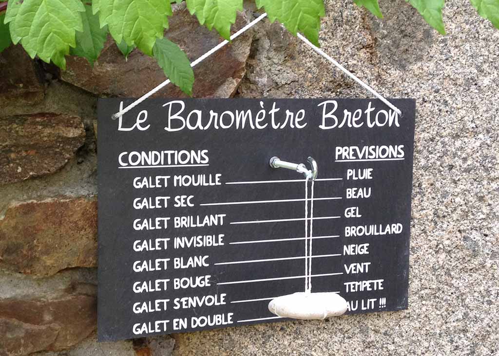 Baromètre breton - Cadeau jardin