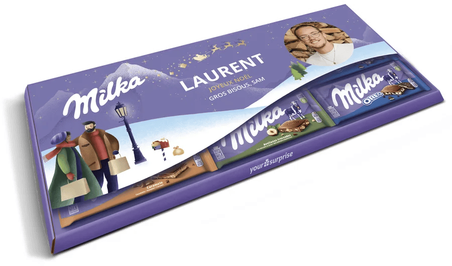 cadeau de Noël pour Grand-mère - Milka chocolat méga