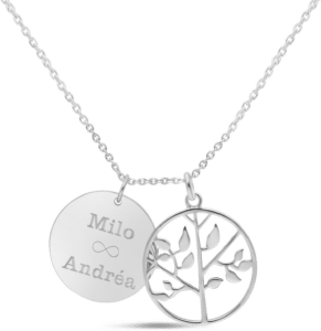 collier-personnalise arbre de vie - bijou pour grand-mère