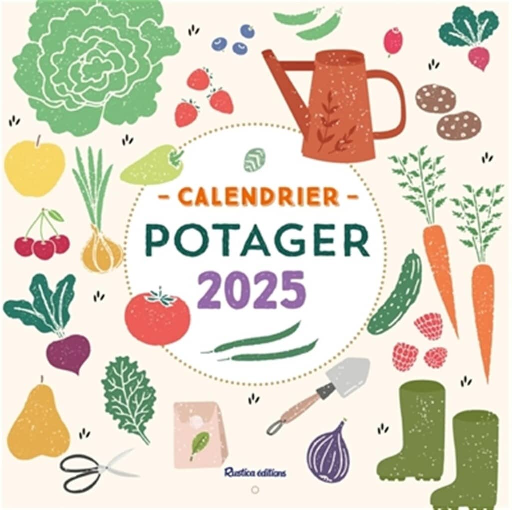 Calendrier pour Grand-mère - calendrier potager