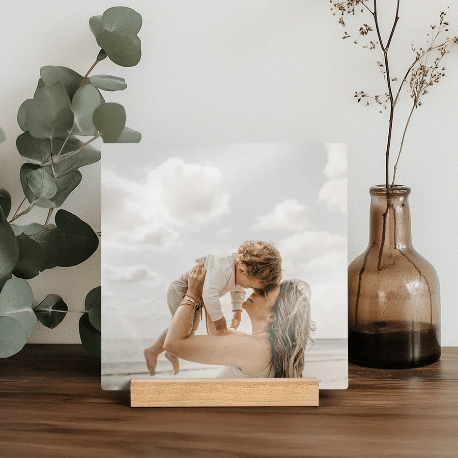 Cadeau Fête des Mères - photo en bois