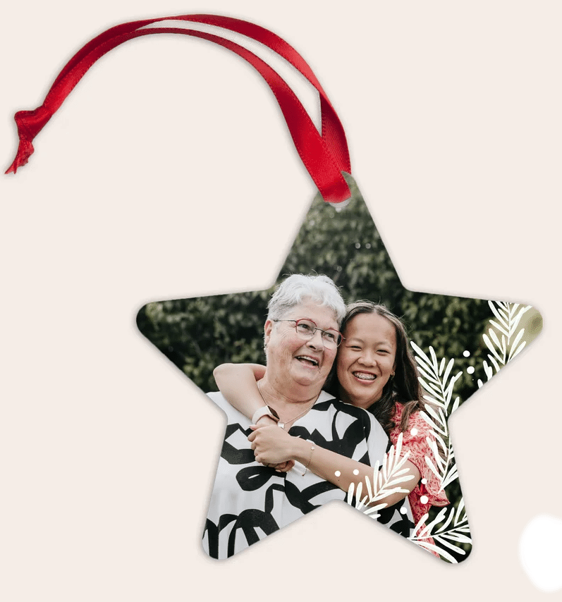 Cadeau Grands-parents - Déco de Noël avec photo Décoration de Noël avec photo