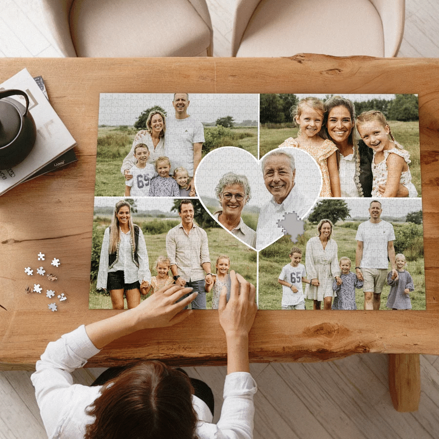 Puzzle photo - Cadeau maman mamie